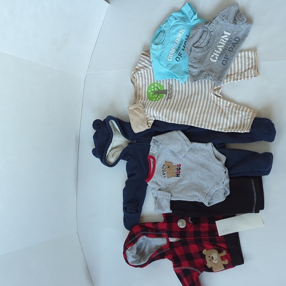 (7) Baby Boy Bundle Clothes 3-6 months - Picture 1 of 15